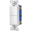 Deco Duplex Switch White 7728W-SP by Cooper Wiring