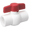 3/4 Inch White Schedule 40 Pvc Threaded Ball Valve 107-134 by B and K Mueller