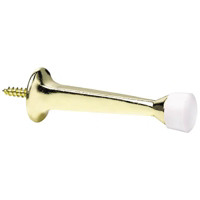 Stanley 2 Pack Polished Brass Solid Cast Door Stops