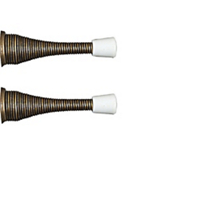 Stanley 2 Pack Antique Brass Spring Door Stops 