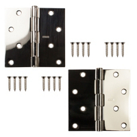 Hinge 4 By 4 Inch Square Bright Nickel 75-0353 by Stanley Hardware