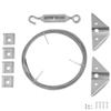 Zinc Plated Gate Anti Sag Kit 76-0828 / 76-0829 by Stanley Hardware