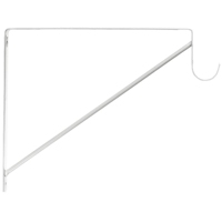 White Closet Shelf and Rod Bracket 19-3000-700 by Stanley Hardware