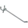 6 Inch Straight Pegboard Hook Zinc Plated. For use with 1/4 inch pegboard. 13-3070 / 8365-6 by Stanley Hardware