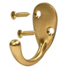 Bright Brass Single Prong Robe Hook 80-4025 by Stanley Hardware