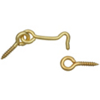 Solid Brass Hook and Eye 1 1/2 Inch 75-0610 by Stanley Hardware