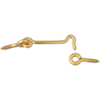 3 Inch Brass Wire Gate Hooks and Eye 75-0630 by Stanley Hardware