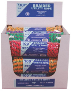 3/8X100 Brd Ply Rope Asstcolor 99022 by TW Evans Cordage Best Price