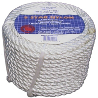 Buffalo Nylon 1/2 Inch By 50 Foot Twisted Nylon Rope 32-003 by TW Evans Cordage