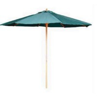 9 Foot Wood Green Umbrella 01208 by Bond Manufacturing Best Price