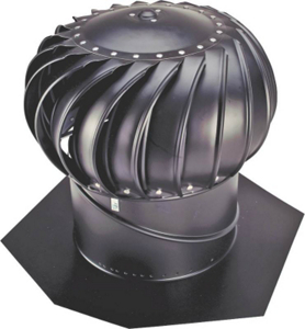 14 Inch Black Aluminum Turbine Vent BIB14-BLK by Lomanco Best Price