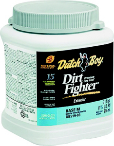 Dirt Fighter Latex Exterior Paint Ultra White 1.DB51907-14 by Dutch Boy Best Price