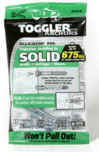 Toggler 1/4 Inch Af6 Anchor 50470 by Mechanical Plastics Best Price