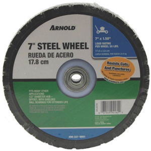 7 By 1 1/2 Inch Steel offset Wheel 490-321-0001 by Arnold Best Price