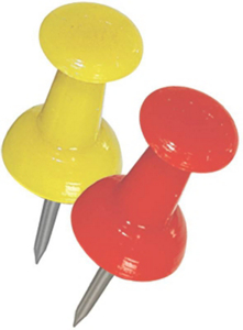 Push Pins Assorted 122643 by Anchor Wire Hillman Group Best Price