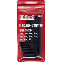 11 Piece Hex L Key Set 69211 by Eklind Tool Best Price