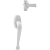 White Pull Handle Latch VIL333WH by Hampton Products Wright