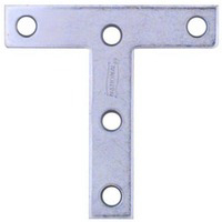 3 By 3 Inch Zinc T Plate N113-704 by National - Stanley Hardware