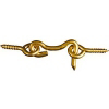 1 Inch Solid Brass Hook and Eye N118-067 by National - Stanley Hardware