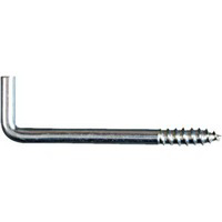 1 3/8 Inch Zinc Square Bend Screw Hook N120-436 by National - Stanley Hardware