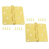 4 by 4 Inch Dull Brass Finish Residential Hinge N144-832 by National Manufacturing Div Stanley