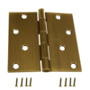 4 By 4 Inch Antique Brass Finish Full Mortise Hinge N176-651 by National Manufacturing Div Stanley