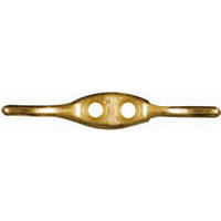 2 1/2 Inch Bright Brass Rope Cleat N223-313 by National - Stanley Hardware