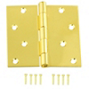 4 By 4 Inch Bright Brass Finish Residential Hinge N190-108 by National Manufacturing Div Stanley