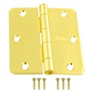 3 1/2 By 3 1/2 Inch Bright Brass Finish Residential Hinge N190-231 by National Manufacturing Div Stanley