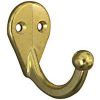 Bright Brass Single Clothes Hook N199-182 by National - Stanley Hardware