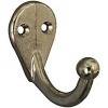 Nickel Single Clothes Hook N199-216 by National - Stanley Hardware
