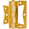 3 By 3 Inch Bright Brass Non Mortise Hinge N244-780 by National Manufacturing Div Stanley