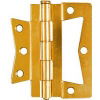 3 1/2 by 3 1/2 inch Bright Brass No Mortise Hinge N244-806 by National Manufacturing Div Stanley