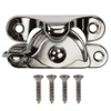 Chrome Rigid Window Sash Lock N273-458 by National Manufacturing Div Stanley