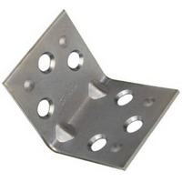 1 1/2 By 1 1/2 Inch Zinc Finish Double Wide Corner Brace N285-544 by National - Stanley Hardware Best Price