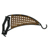 Stanley Hardware N313-221 National Black Powder Coated Designer Swivel Brackets With Natural Tone Wicker Inlay