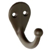 Oil Rubbed Bronze Single Clothes Hook N330-795 by National - Stanley Hardware