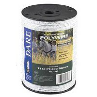 1312 Foot White Poly Wire 2347 by Dare Products Best Price