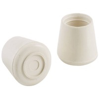 1 1/4 Inch White Rubber Leg Tip 3216 by Shepherd Hardware Best Price