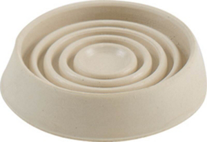 1 1/2 Inch Round Almond Rubber Caster Cups 9165 by Shepherd Hardware Best Price