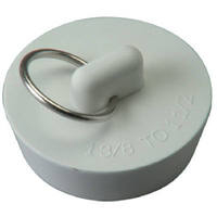 1 1/2 Inch White Rubber Stopper PSB8020 by Plumb Shop Best Price