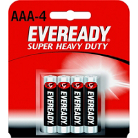 Eveready AAA Super Heavy Duty Battery Pack of 4 1212BP-4 by Eveready Energizer Battery