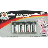 Energizer Max Energizer Max Alkaline 9 Volt 4 Pack 522BP-4H by Eveready Energizer Battery