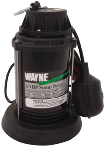 1/3 Horsepower Plastic Sump Pump 57600-WYN1 by Wayne Water Systems Best Price