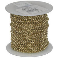 100 Foot #6 Brass Plated Steel Bead Chain 88430 by Jandorf Specialty Hardware Best Price