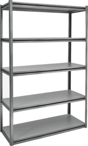 Gorilla Rack Silver 5 Shelf Rack 48 By 18 By 72 Heavy Duty GRZ8460-5 by Rapid Rack Industries Best Price