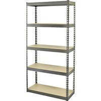 Gorilla Rack Black 5 Shelf Storage Rack Med GR5-3012-5IMP by Rapid Rack Industries Best Price