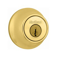 660 Series Polished Brass Deadbolt 6603RCALRCSKDBX by Kwikset Best Price
