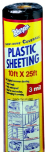 Carry Home Coverall Polyethylene Sheeting Black 3 Mm 10 Feet By 25 Feet 3CH10B by Warp Brothers Best Price