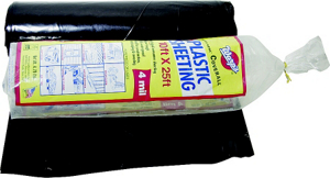 Carry Home Coverall Plastic Sheeting Black 4 Mm 10 Feet By 25 Feet SP-4CH10-B by Warp Brothers Best Price